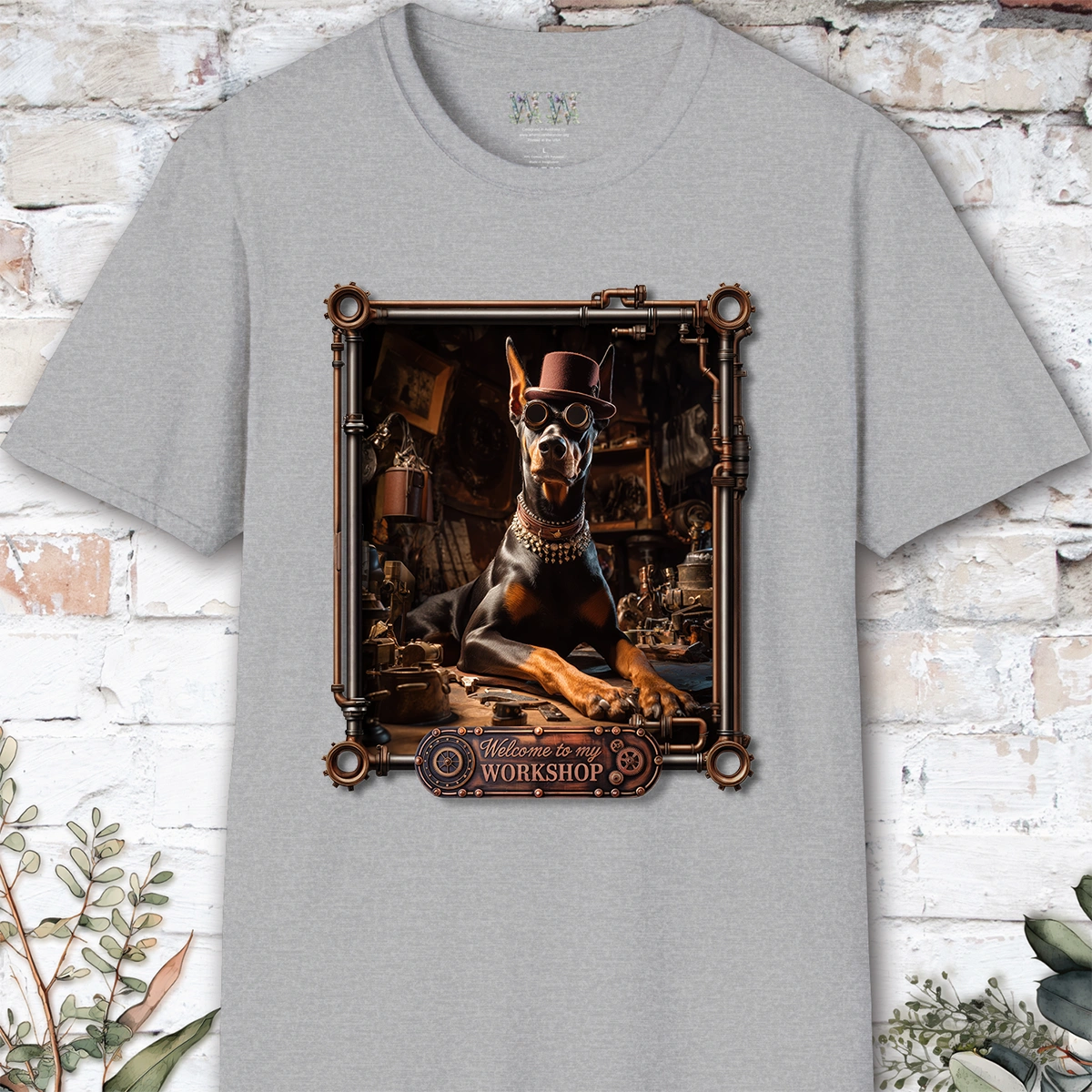 Doberman #2 Steampunk Unisex T shirt