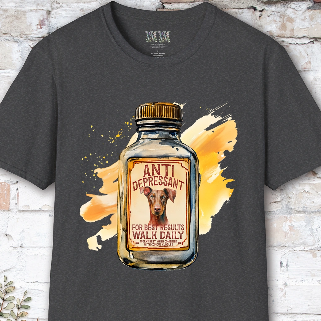 Doberman Pinscher #1 Antidepressant T shirt