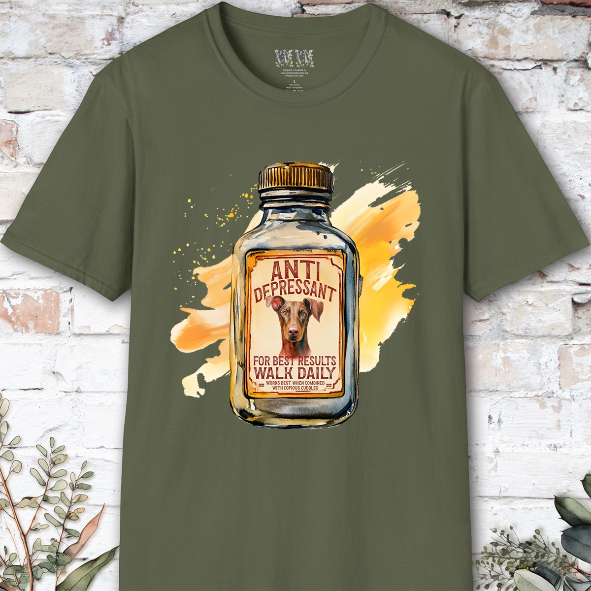 Doberman Pinscher #1 Antidepressant T shirt