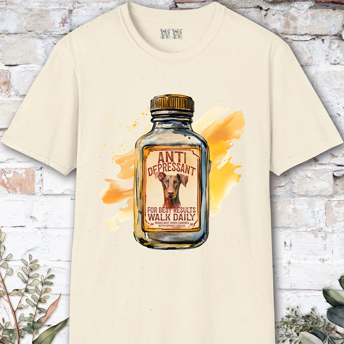 Doberman Pinscher #1 Antidepressant T shirt