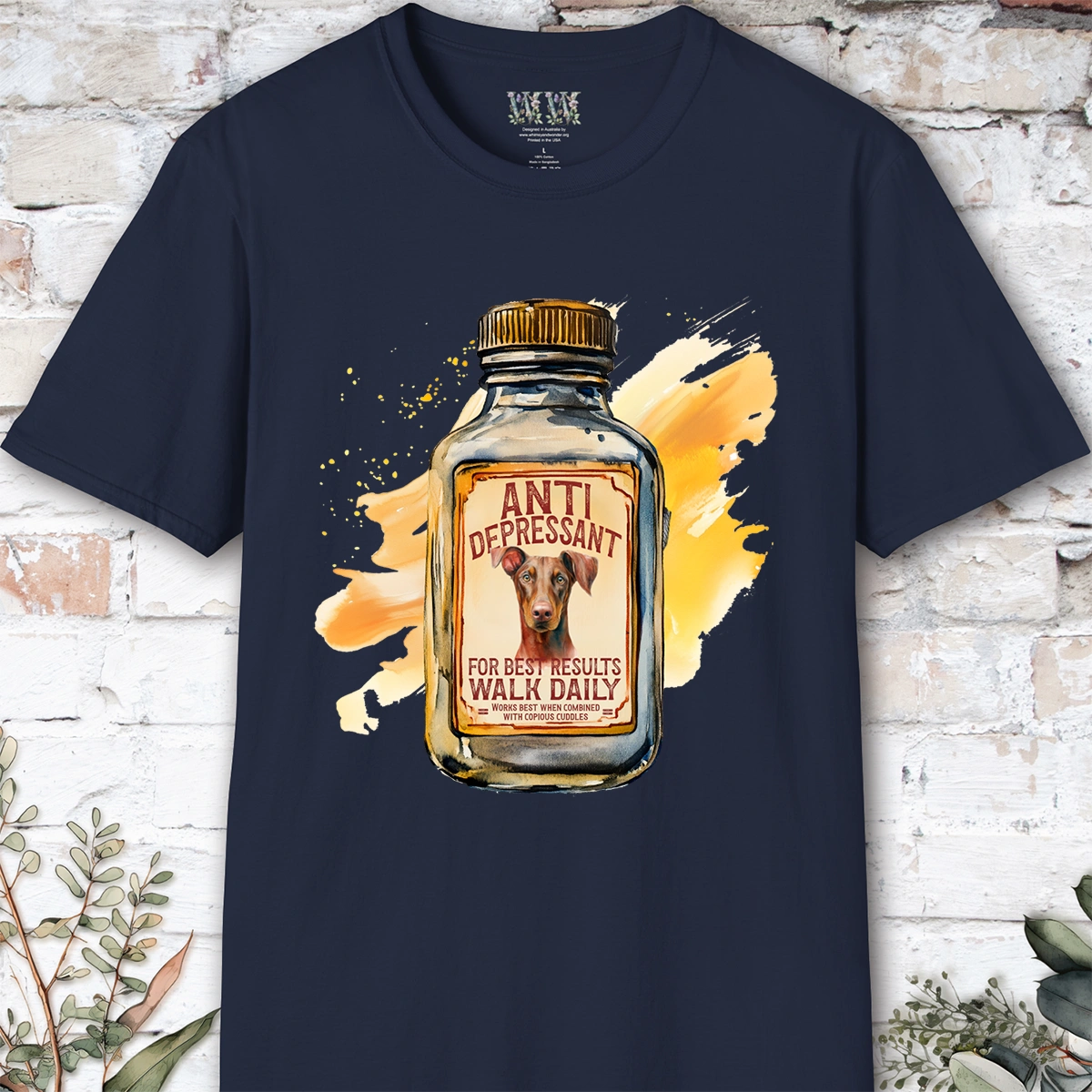 Doberman Pinscher #1 Antidepressant T shirt