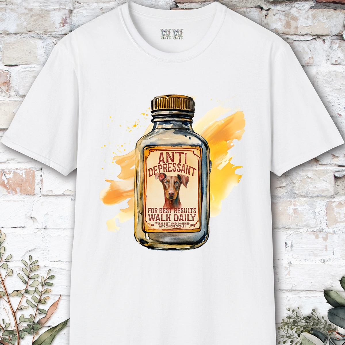 Doberman Pinscher #1 Antidepressant T shirt