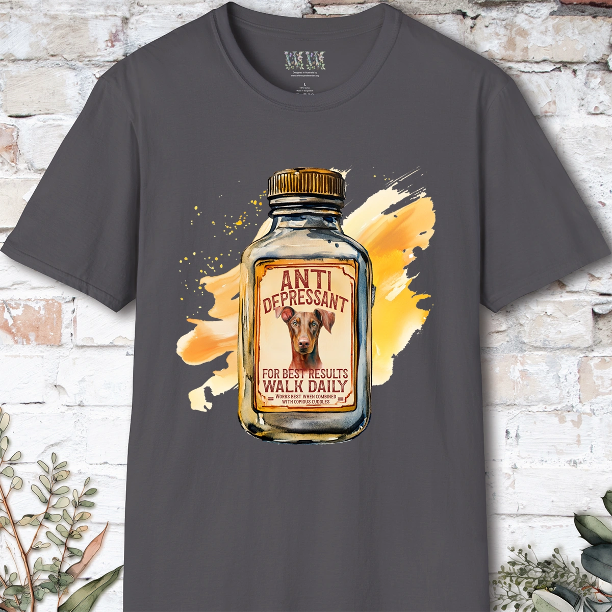 Doberman Pinscher #1 Antidepressant T shirt