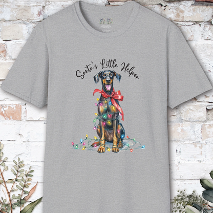 Doberman Pinscher #2 Santa's little helper. unisex T shirt