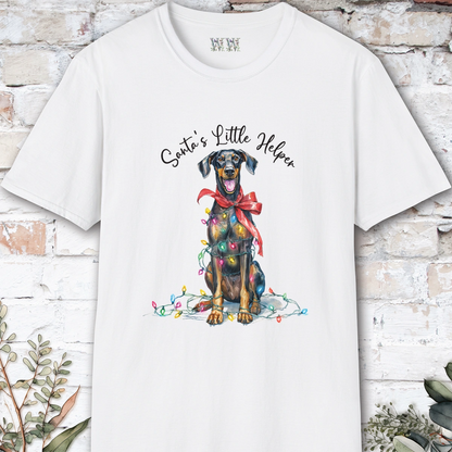 Doberman Pinscher #2 Santa's little helper. unisex T shirt
