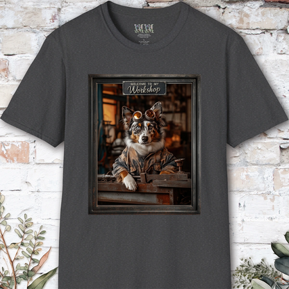 Australian Shepherd Workshop Unisex T shirt