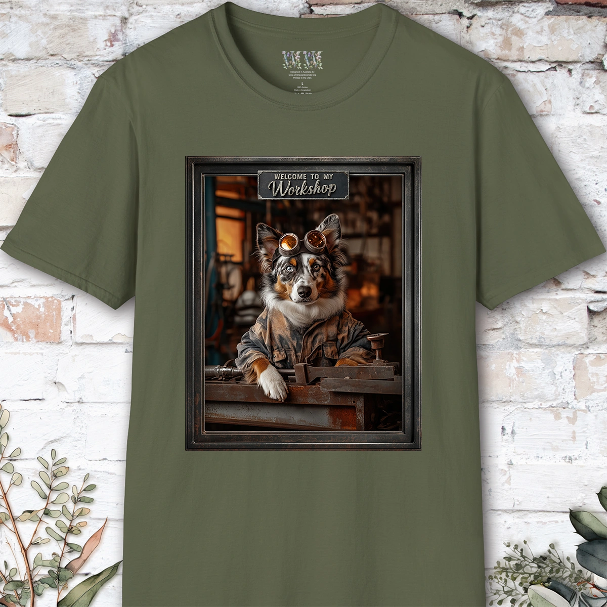 Australian Shepherd Workshop Unisex T shirt