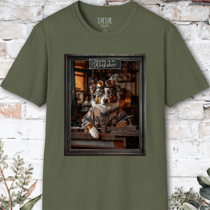 Australian Shepherd Workshop Unisex T shirt