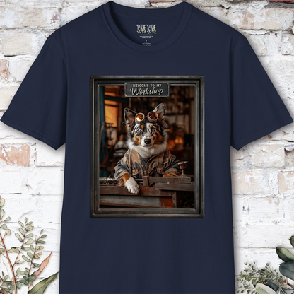 Australian Shepherd Workshop Unisex T shirt