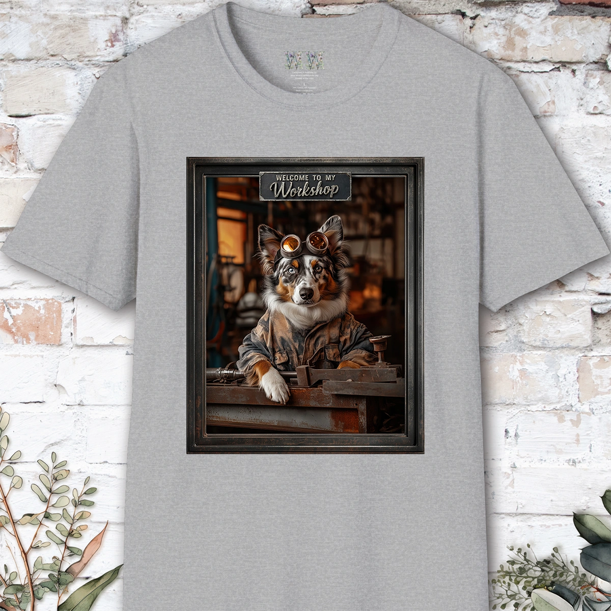 Australian Shepherd Workshop Unisex T shirt