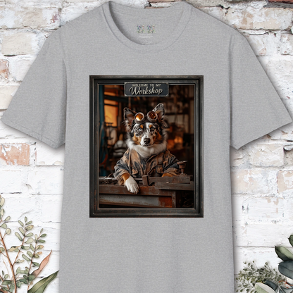 Australian Shepherd Workshop Unisex T shirt