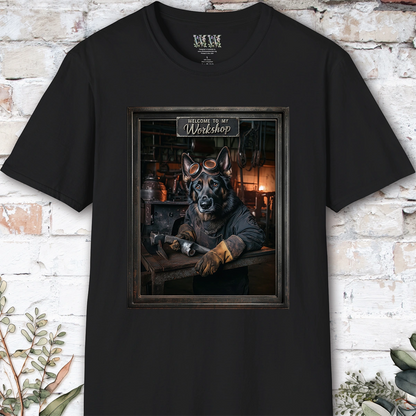 Black German Shepherd #2 Workshop Unisex T shirt