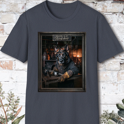 Black German Shepherd #2 Workshop Unisex T shirt