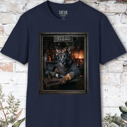 Black German Shepherd #2 Workshop Unisex T shirt