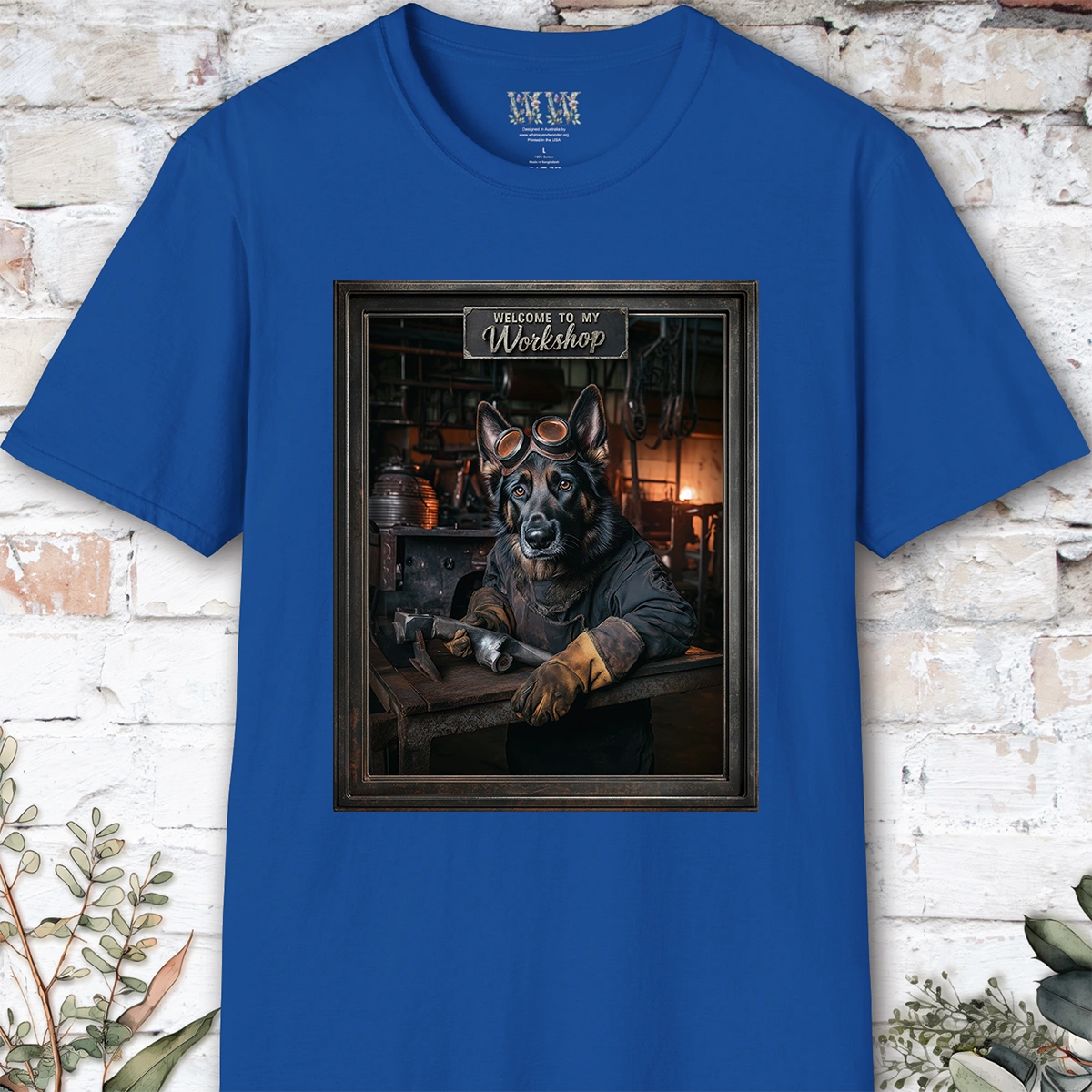 Black German Shepherd #2 Workshop Unisex T shirt