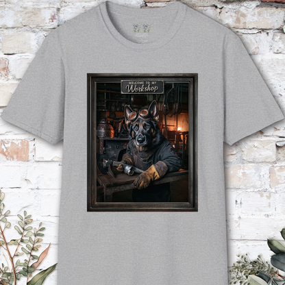 Black German Shepherd #2 Workshop Unisex T shirt