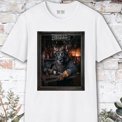 Black German Shepherd #2 Workshop Unisex T shirt