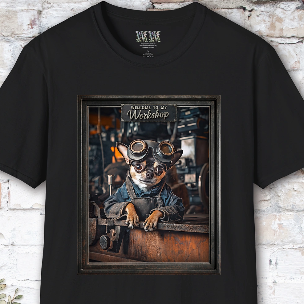 Chihuahua Workshop Unisex T shirt