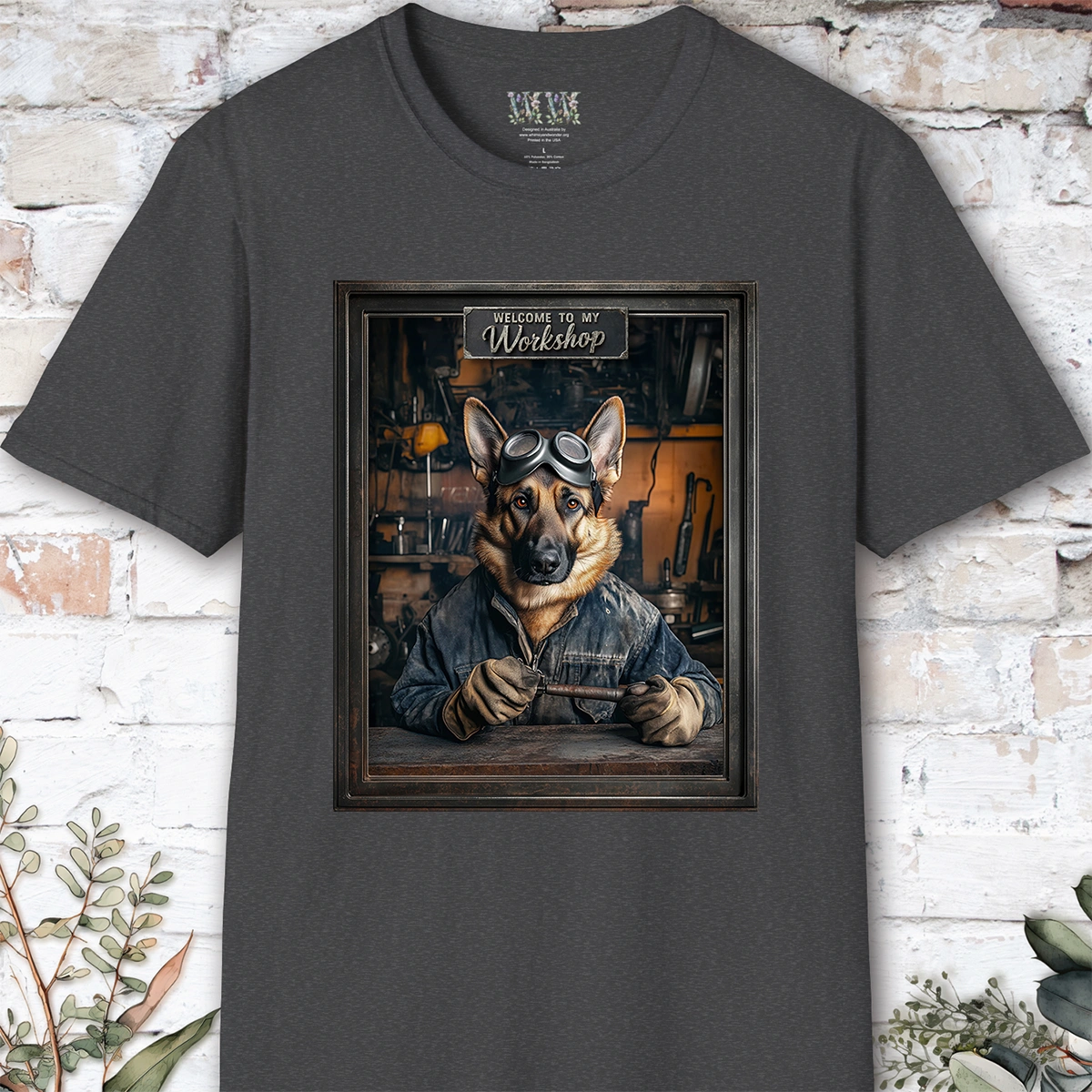 German Shepherd Workshop Unisex T shirt