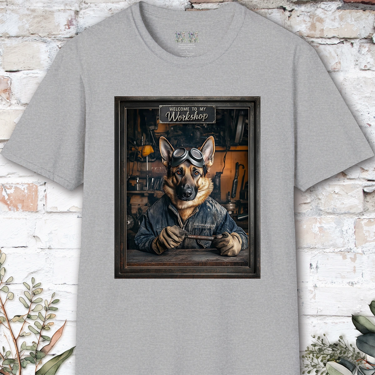 German Shepherd Workshop Unisex T shirt