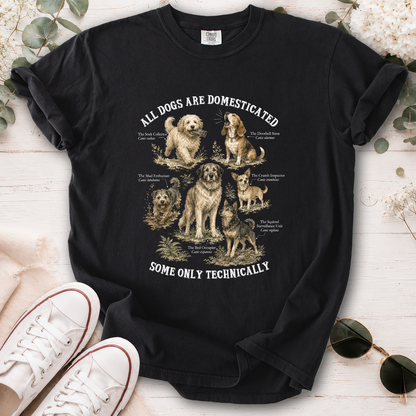 All Dogs are Domesticated, Unisex Comfort Colors T shirt