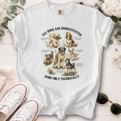 All Dogs are Domesticated, Unisex Comfort Colors T shirt