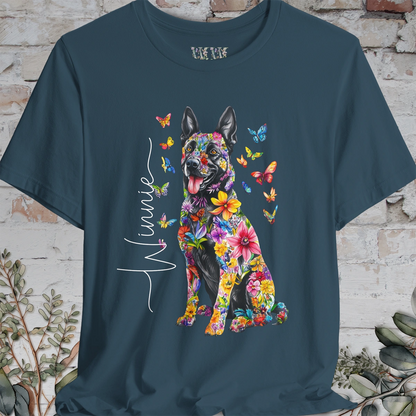 Dutch Shepherd #1 Floral Personalized T shirt