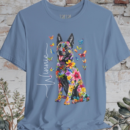 Dutch Shepherd #1 Floral Personalized T shirt