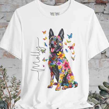 Dutch Shepherd #1 Floral Personalized T shirt