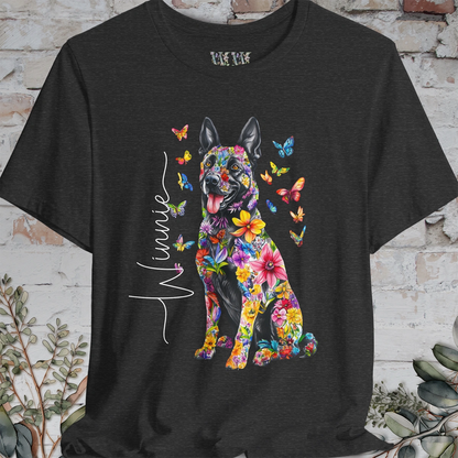 Dutch Shepherd #1 Floral Personalized T shirt
