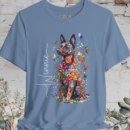 Dutch Shepherd #2 Floral Personalized T shirt