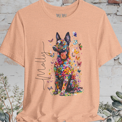 Dutch Shepherd #2 Floral Personalized T shirt
