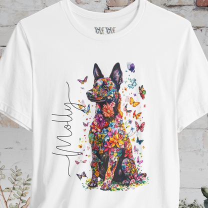 Dutch Shepherd #2 Floral Personalized T shirt