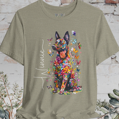 Dutch Shepherd #2 Floral Personalized T shirt