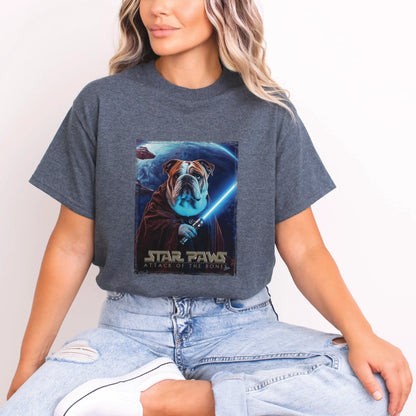 English Bulldog #2 Star Paws Unisex T shirt