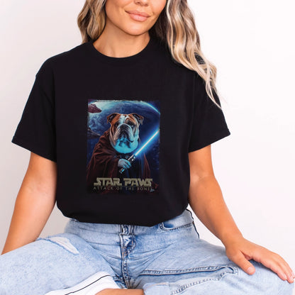 English Bulldog #2 Star Paws Unisex T shirt