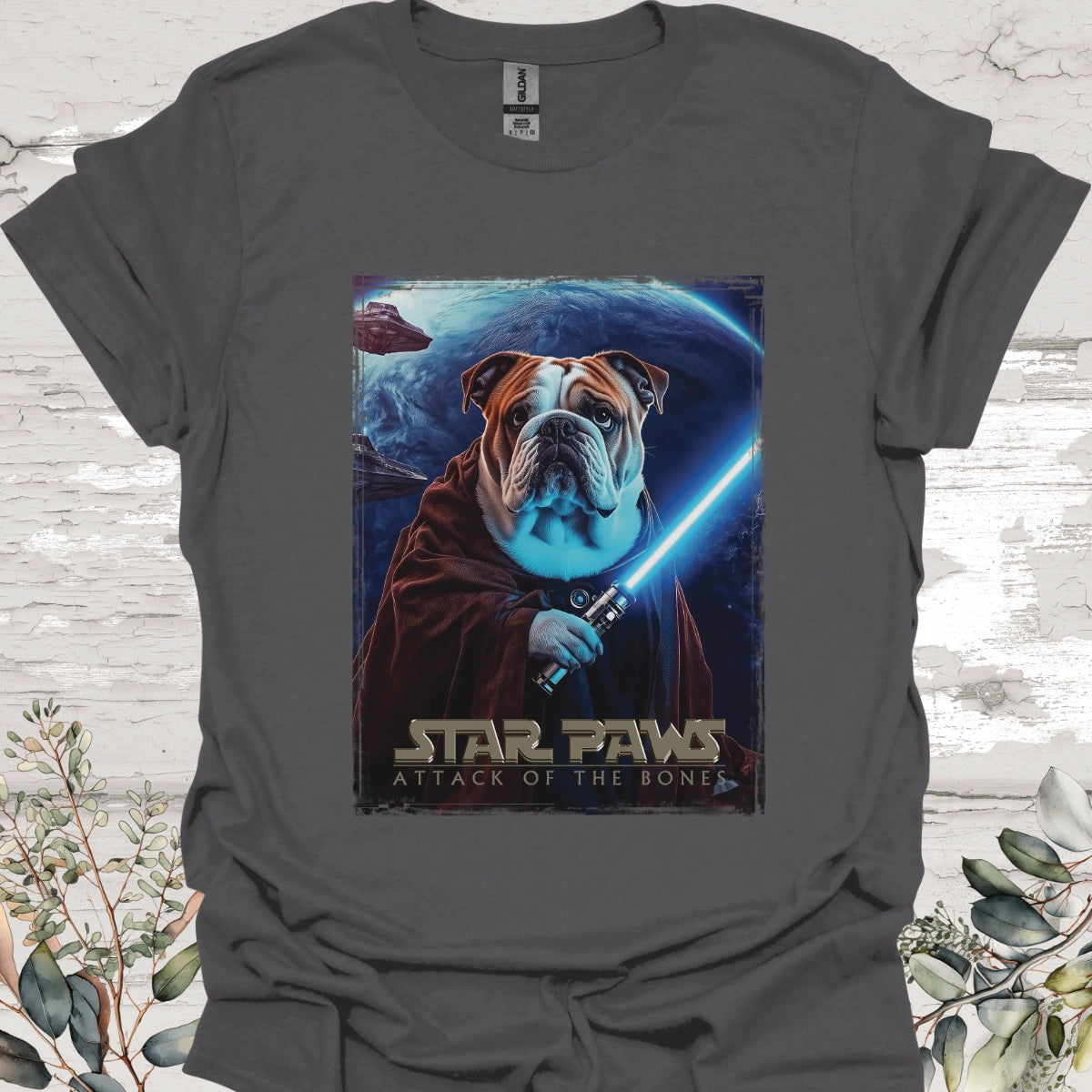 English Bulldog #2 Star Paws Unisex T shirt