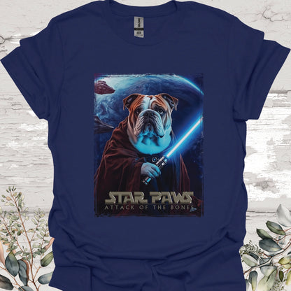 English Bulldog #2 Star Paws Unisex T shirt