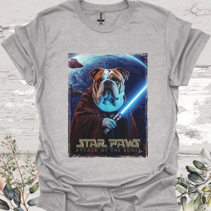 English Bulldog #2 Star Paws Unisex T shirt
