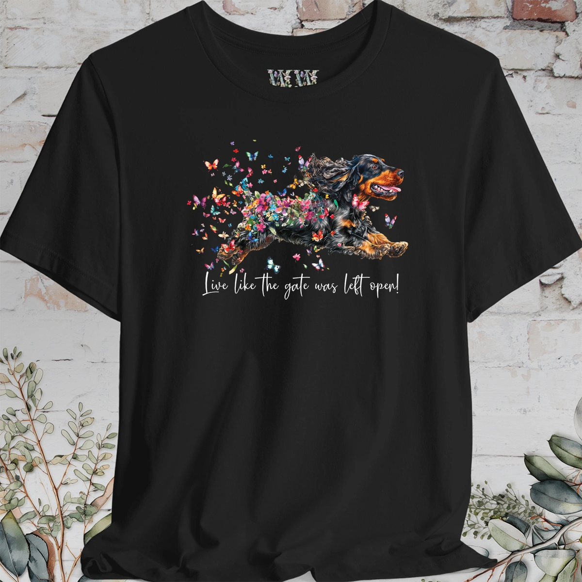 English Cocker Spaniel #3 "Live like the gate was left open" Unisex T shirt