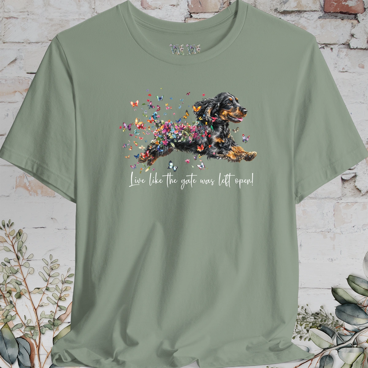 English Cocker Spaniel #4 "Live like the gate was left open" Unisex T shirt