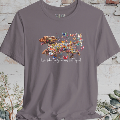 English Cocker Spaniel #2 "Live like the gate was left open" T shirt