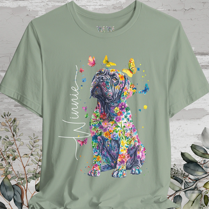 English Mastiff #1 Floral Personalized T shirt