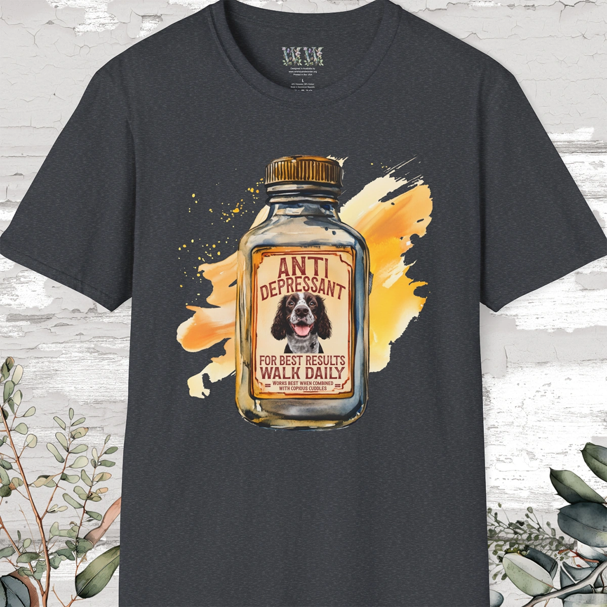 Antidepressant English Springer Spaniel #1 Unisex T shirt