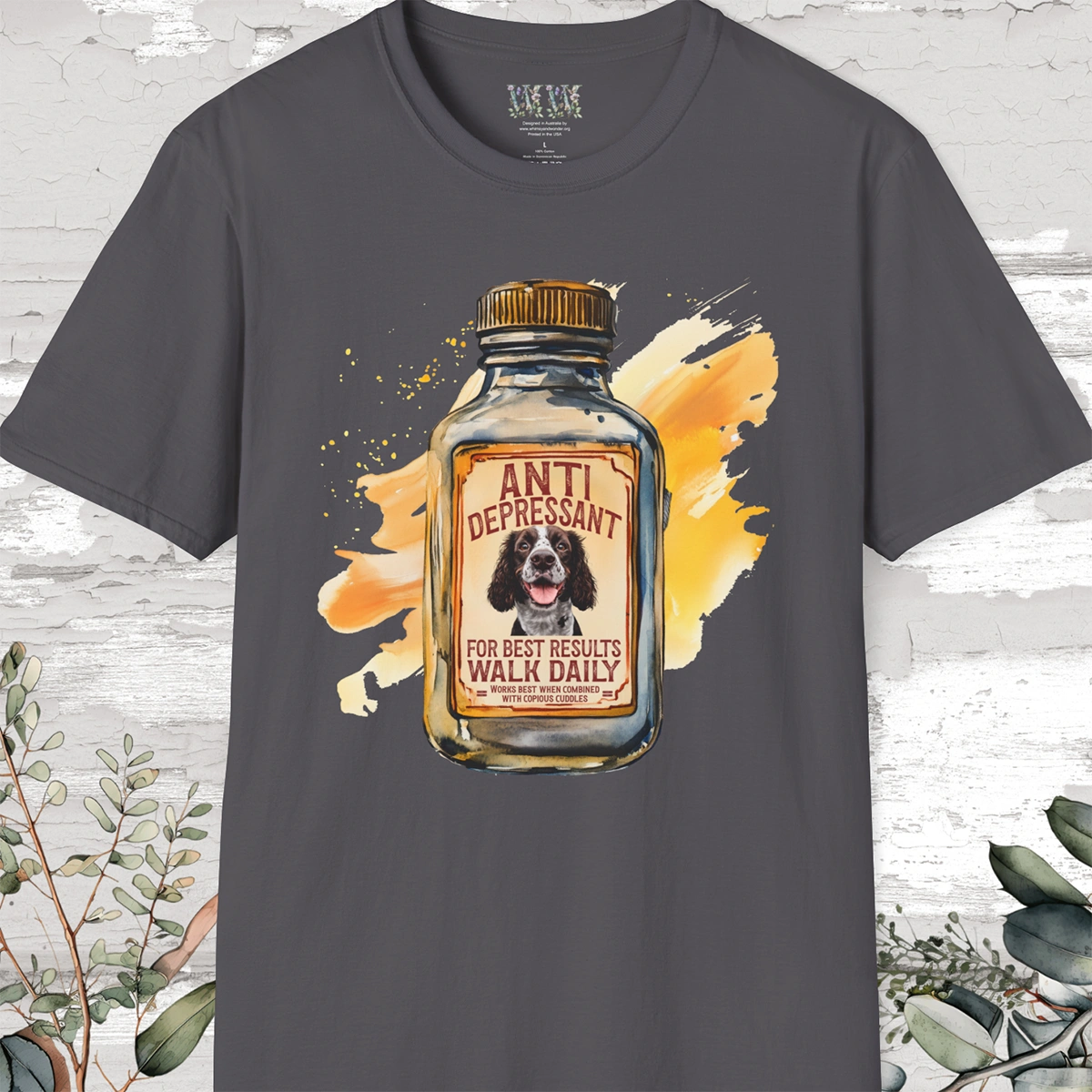 Antidepressant English Springer Spaniel #1 Unisex T shirt