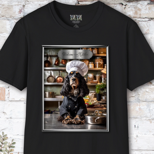 English Cocker Spaniel Chef Unisex T shirt