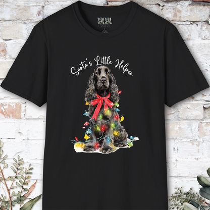 English Cocker Spaniel #1 Santa's little helper. unisex T shirt