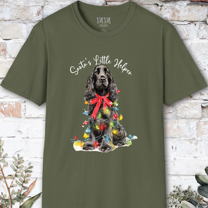 English Cocker Spaniel #1 Santa's little helper. unisex T shirt