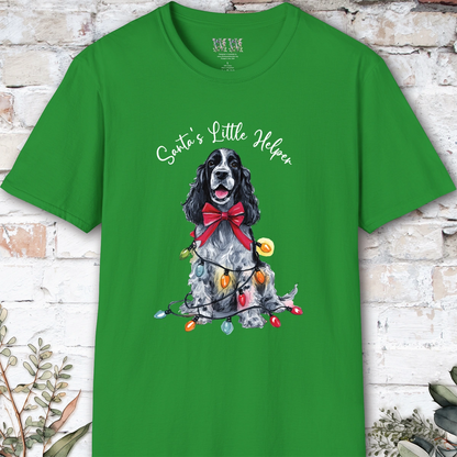 English Cocker Spaniel #5 Santa's little helper. unisex T shirt