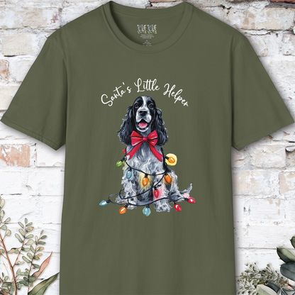English Cocker Spaniel #5 Santa's little helper. unisex T shirt